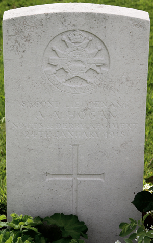 Second Lieutenant Arthur Alan Hogan grave