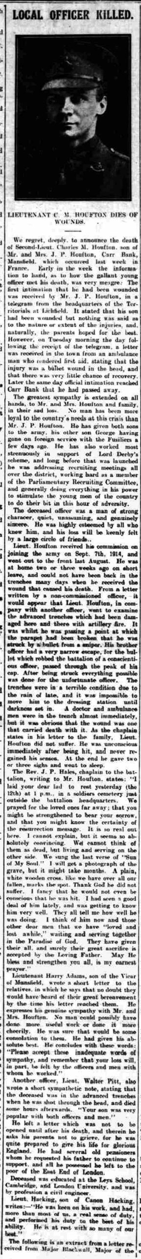 Lieutenant Charles Morley Houfton art1