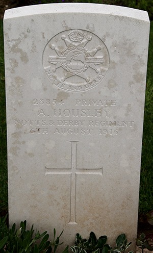 Private A. Housley grave