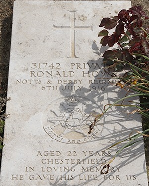 Private Ronald Howe grave