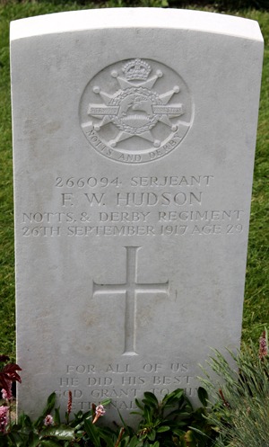 Sergeant Frank William Hudson grave