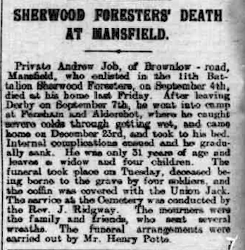 Private Andrew Job article