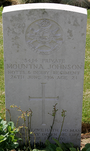 Private Mountna Johnson grave