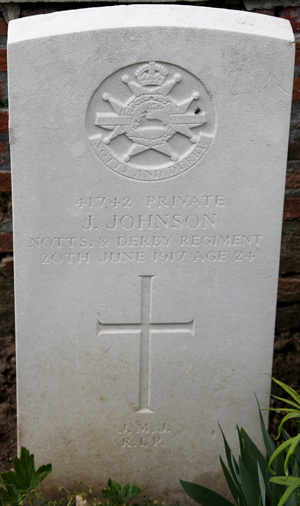 Private James Johnson grave