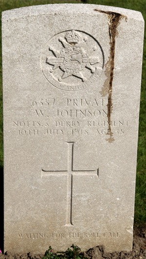 Private William Johnson grave