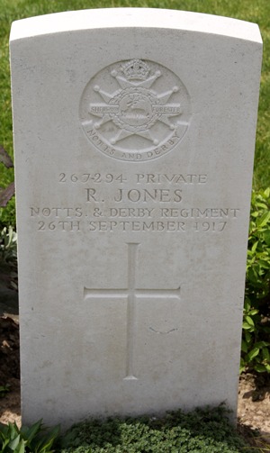 Private R. Jones grave