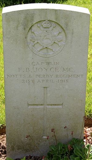 Captain Frank Bernard Joyce grave