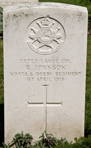 Lance Corporal R. Joynson grave