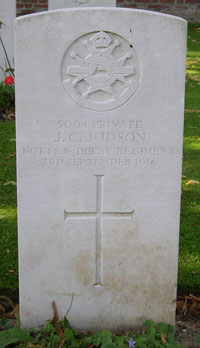 Private John Charles Judson grave