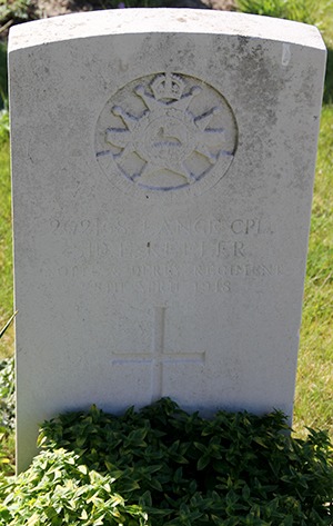 Lance Corporal Sidney Earl Keeler grave