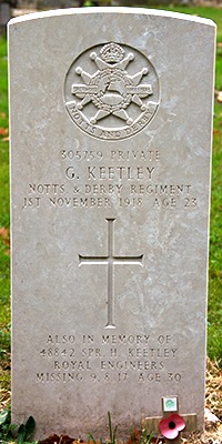 Private George Keetley grave