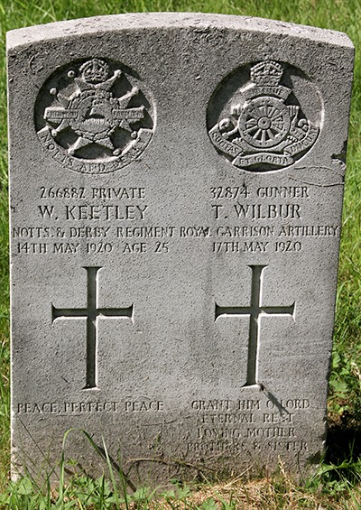 Private Wallace Keetley grave