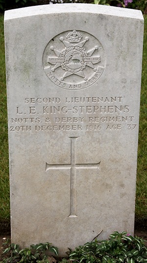 Second Lieutenant Lionel Eustace King-Stephens grave