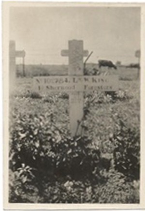 Lance Corporal William Henry King original grave