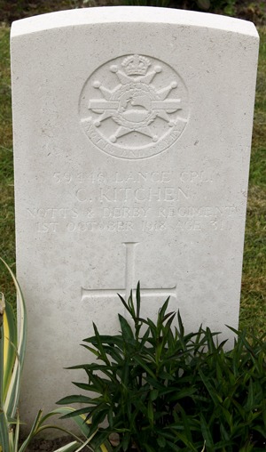 Lance Corporal Clifford Kitchen grave