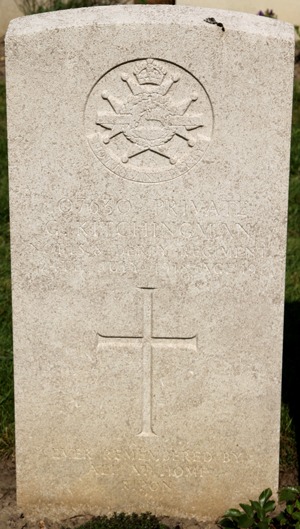 Private George Kitchingman grave