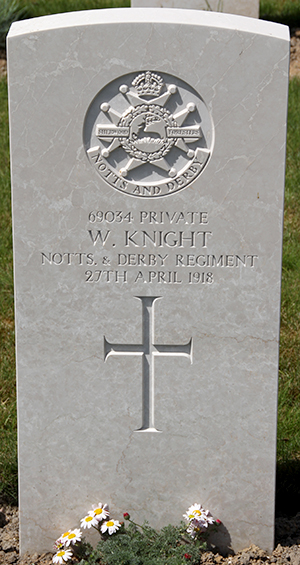 Private W. Knight grave