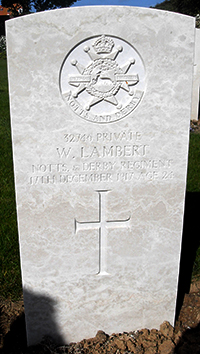Private William Lambert grave