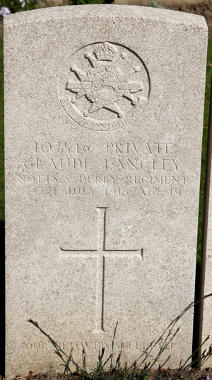 Private Claude Langley grave