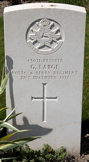 Private G. Large grave