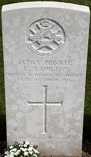 Private L. Lawley grave