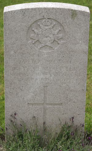Private George William Leadbeater grave