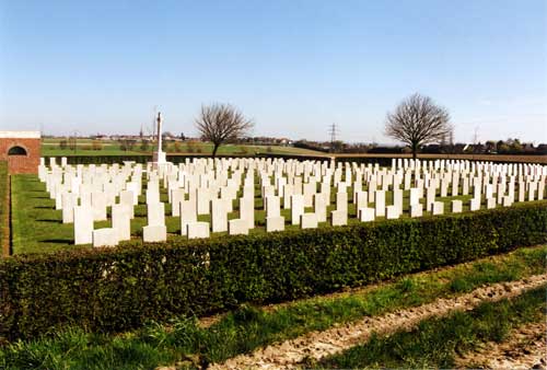 Le Grand Hasard Military Cemetery, Morbecque, France.