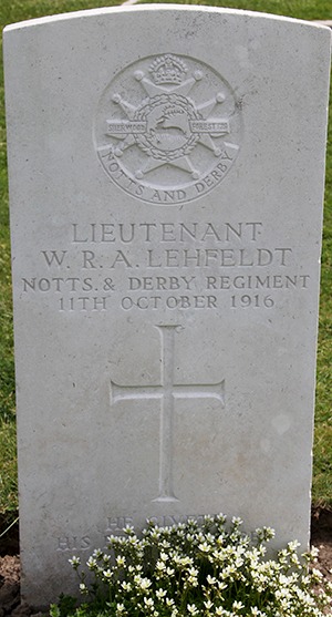 Lieutenant W. R. A. Lehfeldt grave