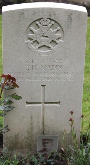 Private Percy Harold Madin grave