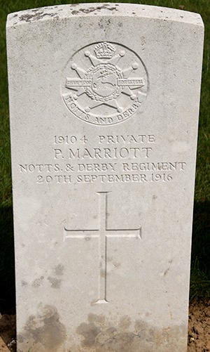 Private P. Marriott grave