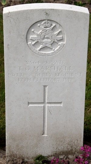 Private Thomas Green Marshall grave