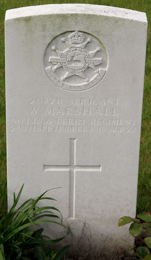 Sergeant Walter Marshall grave