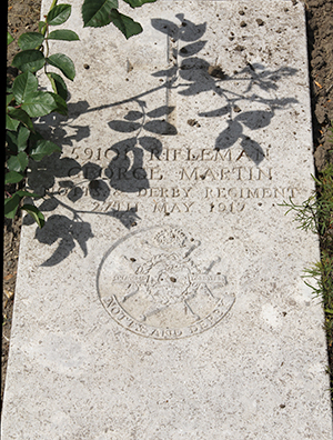 Private George Martin grave