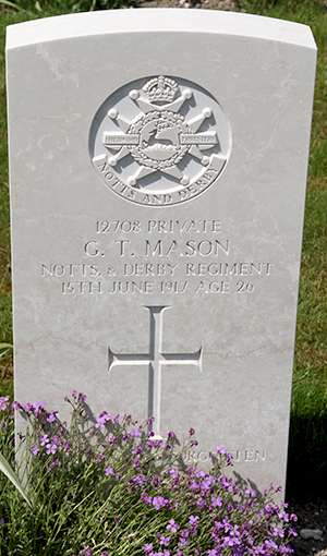 Private George Thomas Mason  grave