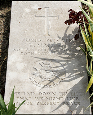 Private R. Maxted grave