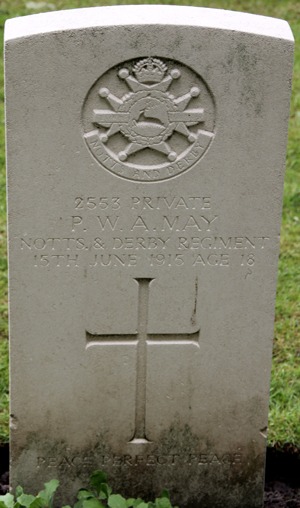 Private Percy William Arthur May grave