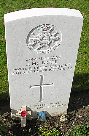 Sergeant John McBride grave