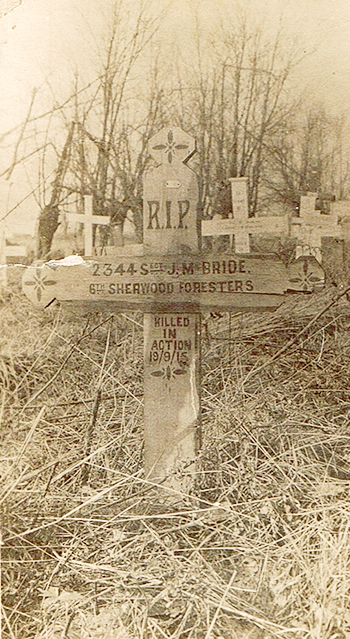 Sergeant John McBride original grave