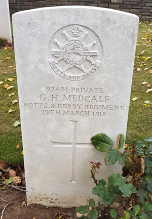 Private George Henry Medcalf grave
