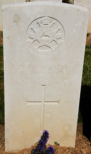 Private A. L. Mitchell grave