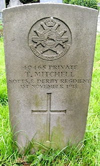 Private Thomas Mitchell grave