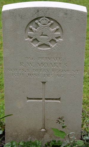Private Robert William Moakes grave