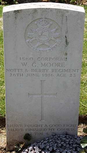 Corporal Walter Gilbert Moore grave