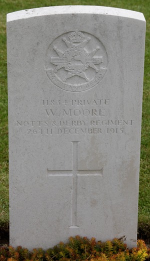 Private Walter Moore grave