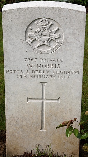 Private W. Morris grave