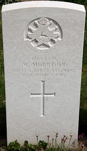 Lance Corporal Walter Morrison grave