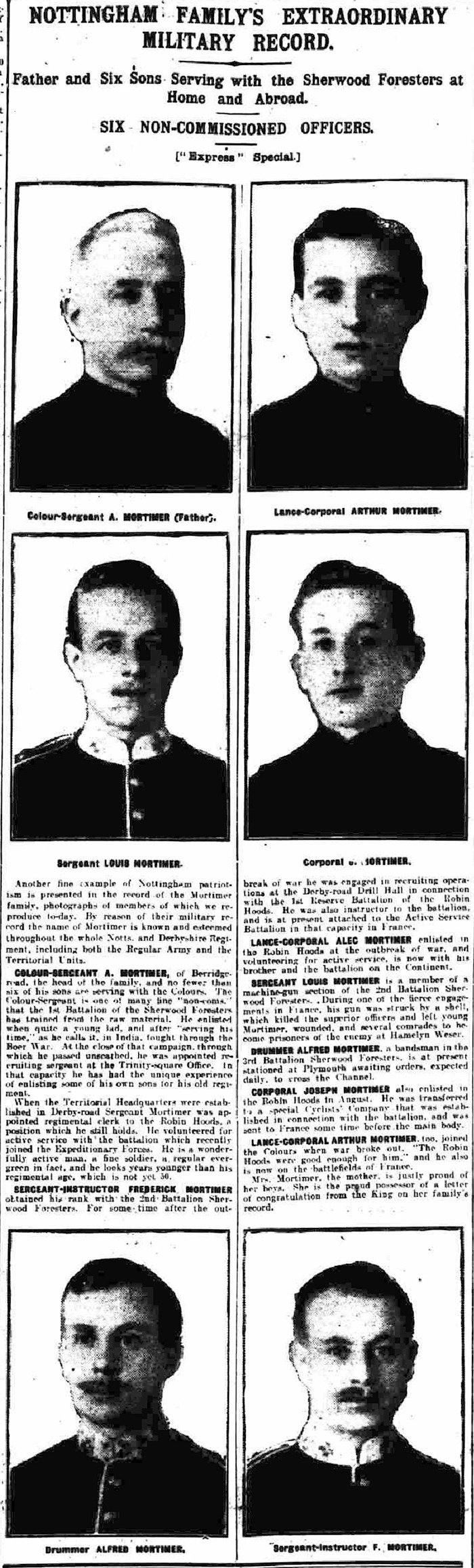 Company Sergeant Major Frederick Mortimer art