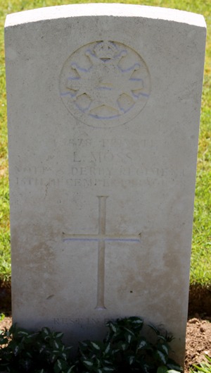 Private Leonard Moss grave