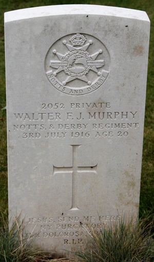 Private Walter Francis Joseph Murphy grave