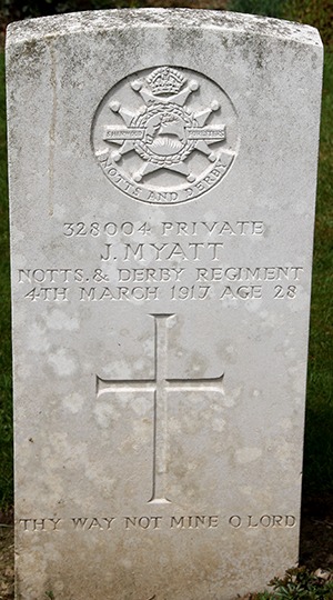 Private Joseph Myatt grave